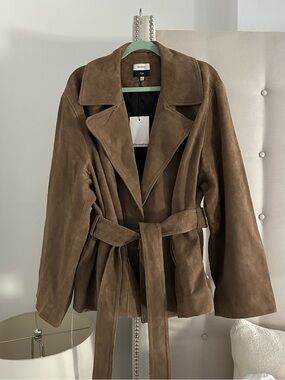NWT Reformation x Veda suede jacket 3X